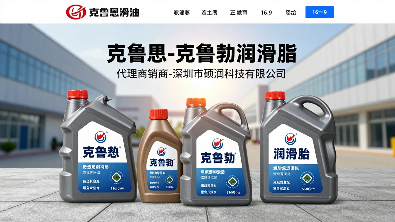克鲁勃润滑油 首页主视觉